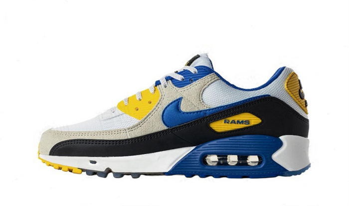 Men's Los Angeles Rams Running weapon Air Max 90 Shoes 0146 Men's Los Angeles Rams Running weapon Air Max 90 Shoes 0146